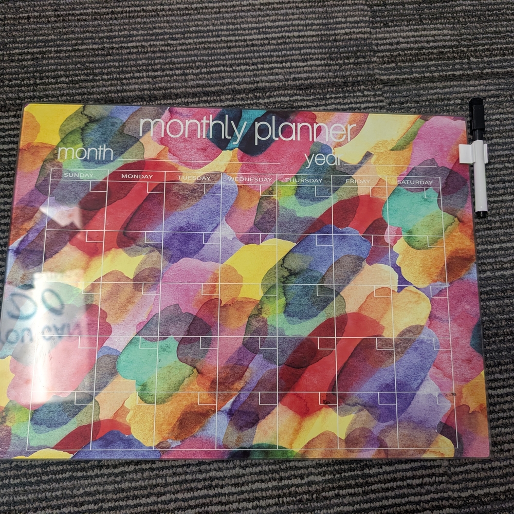 Colorful Monthly Planner with Marker